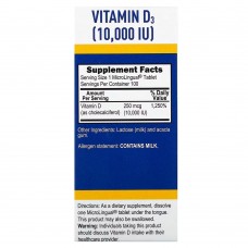 Superior Source, витамин D3, 250 мкг (10 000 МЕ), 100 быстрорастворимых таблеток MicroLingual